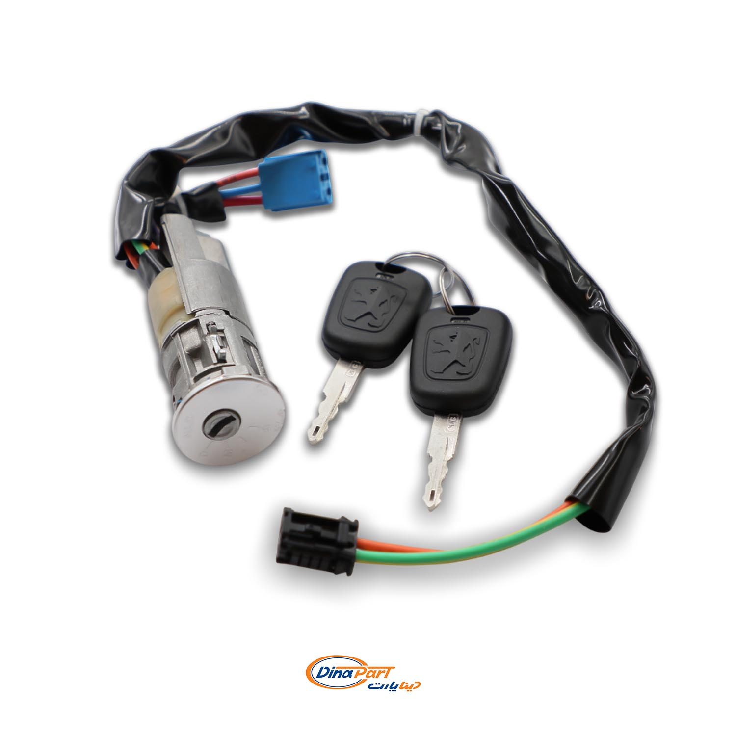 سوئيچ استارت تکي پژو 206 با کليد ساده دینا پارت
